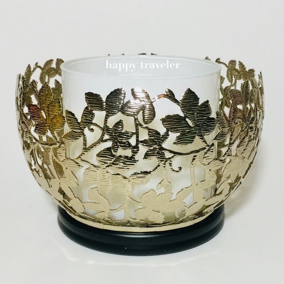 Bath & Body Works Accents Leaves Vines Candle Holder Poshmark